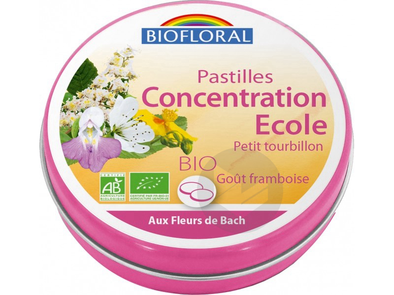 Pastilles concentration école Bio - 50g