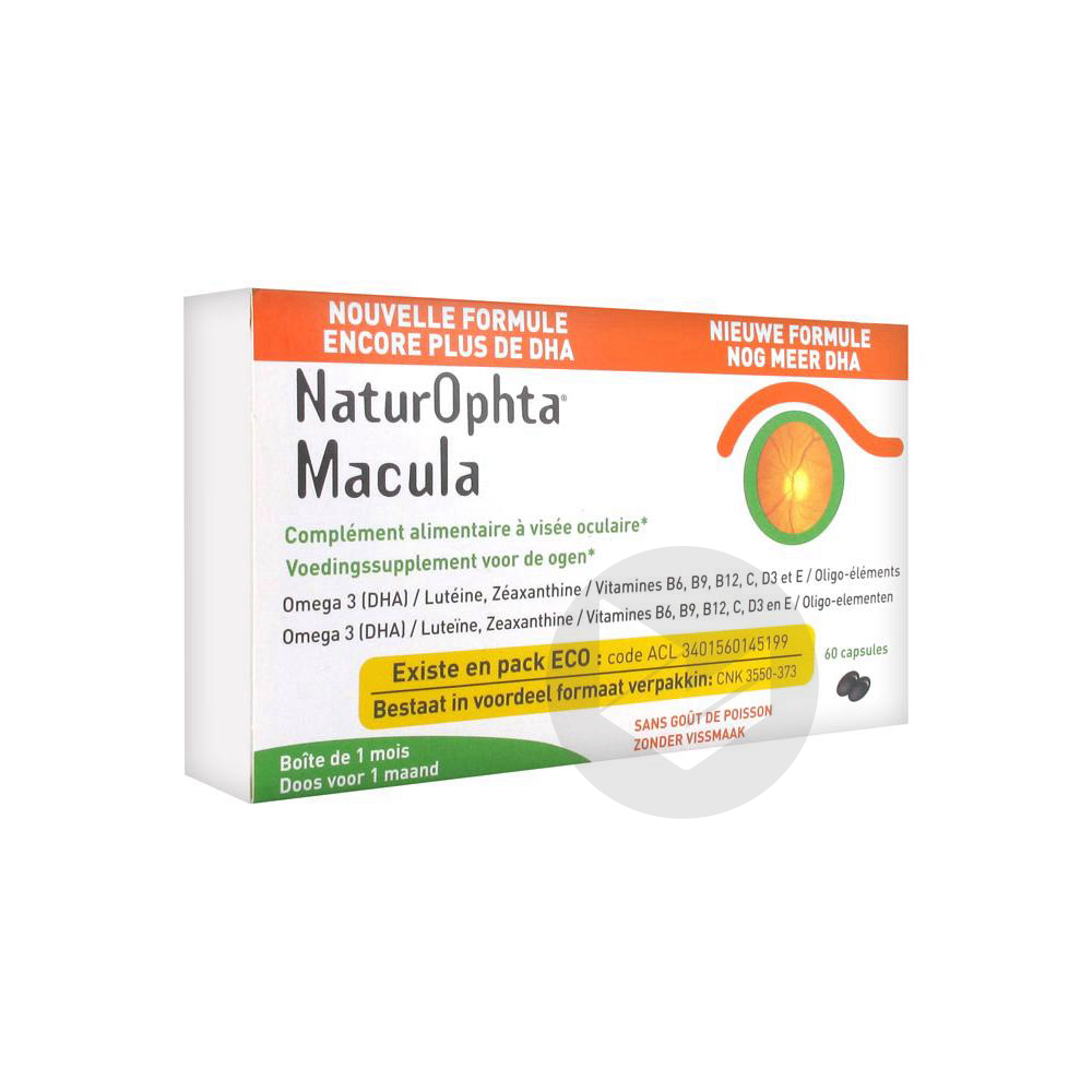 NATUROPHTA MACULA Caps vieillissement oculaire B/60