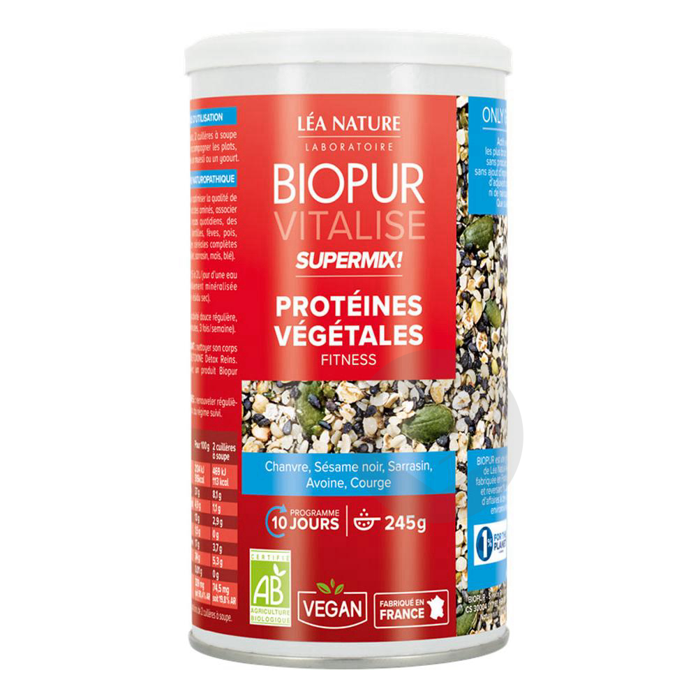 Biopur Vitalise Supermix Protéines Végétales 245 g