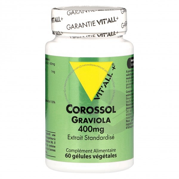 Corossol graviola 400 mg extrait standardisé - 60 gélules