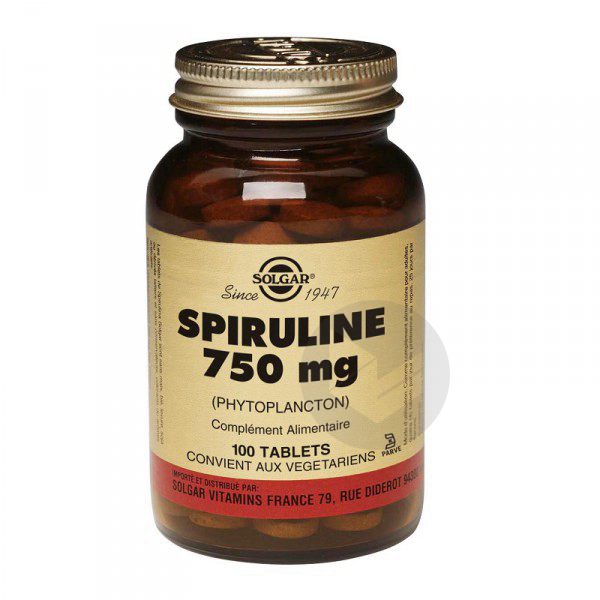 Spiruline 750mg - 100 tablets