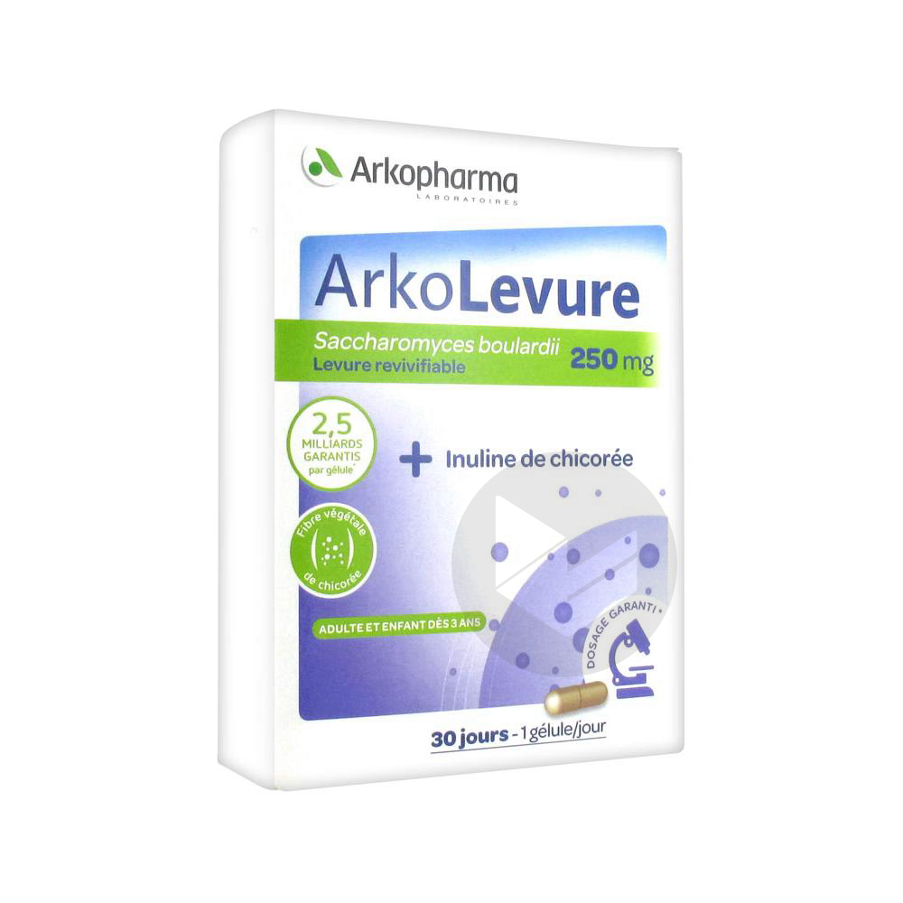 ARKOLEVURE 250 mg 30 gélules