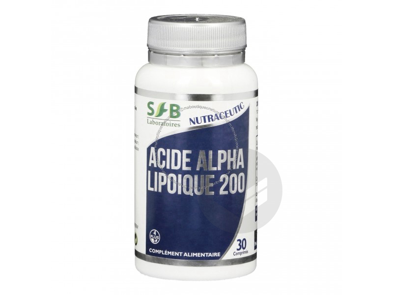 Acide alpha lipoique 200 - 30 comprimés