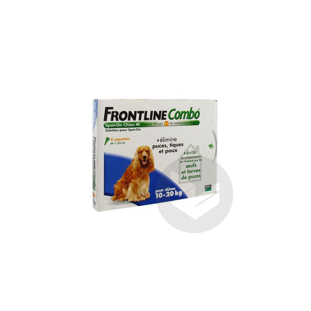 FRONTLINE COMBO S ext chien 10-20kg 6Doses