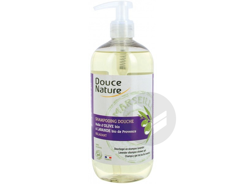 Shampoing douche relaxant huile d'olive & lavandeBio - 500 ml