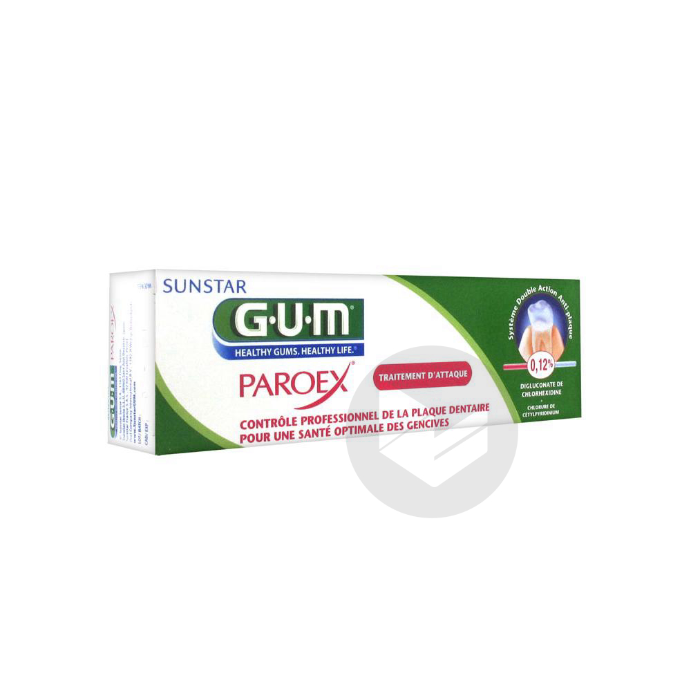 GUM PAROEX Gel dentifrice T/75ml