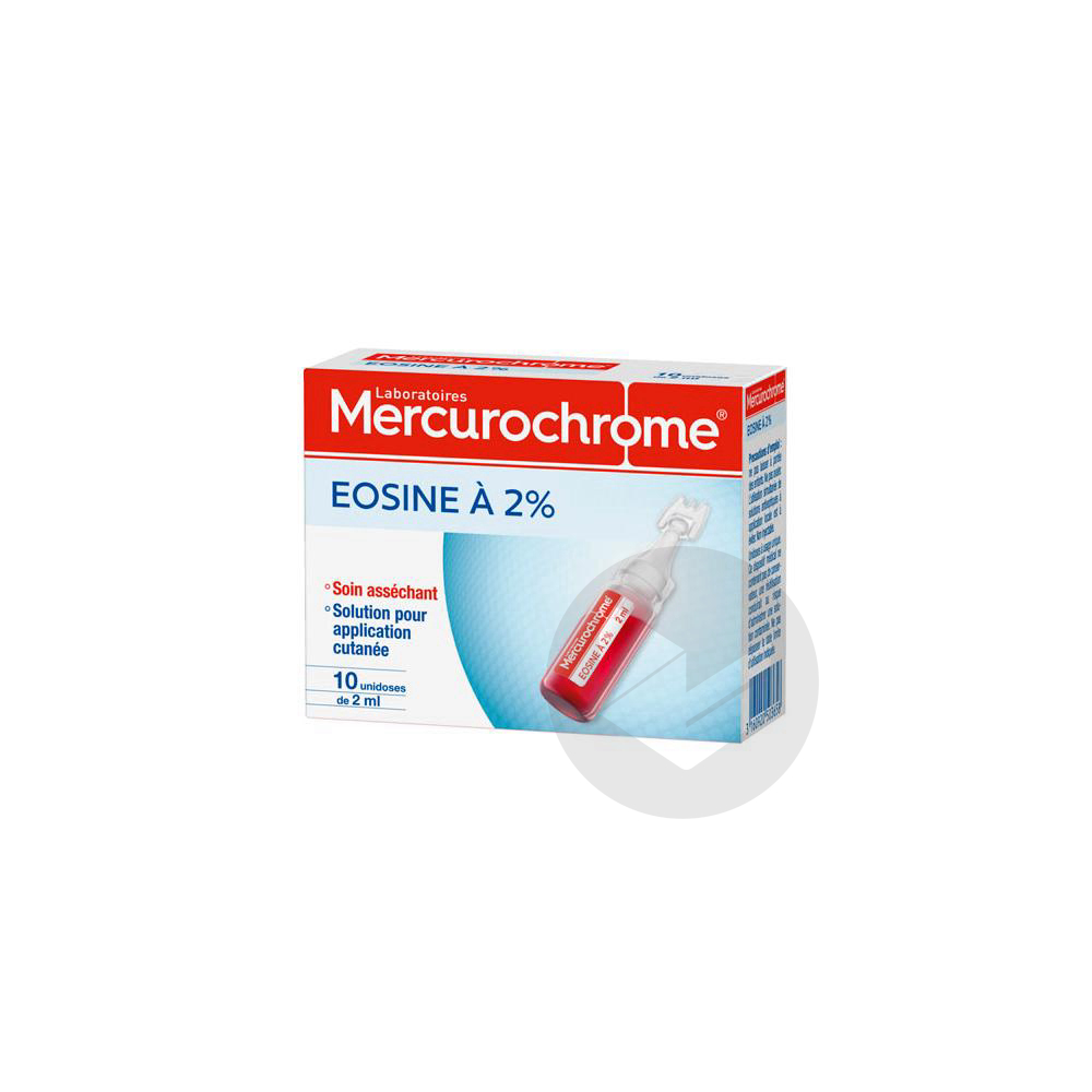 MERCUROCHROME Sol Eosine 2% 10Unidoses/2ml