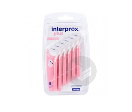 Interprox Plus Nano Brossettes Interdentaires 0,6mm Rose 6 brossettes