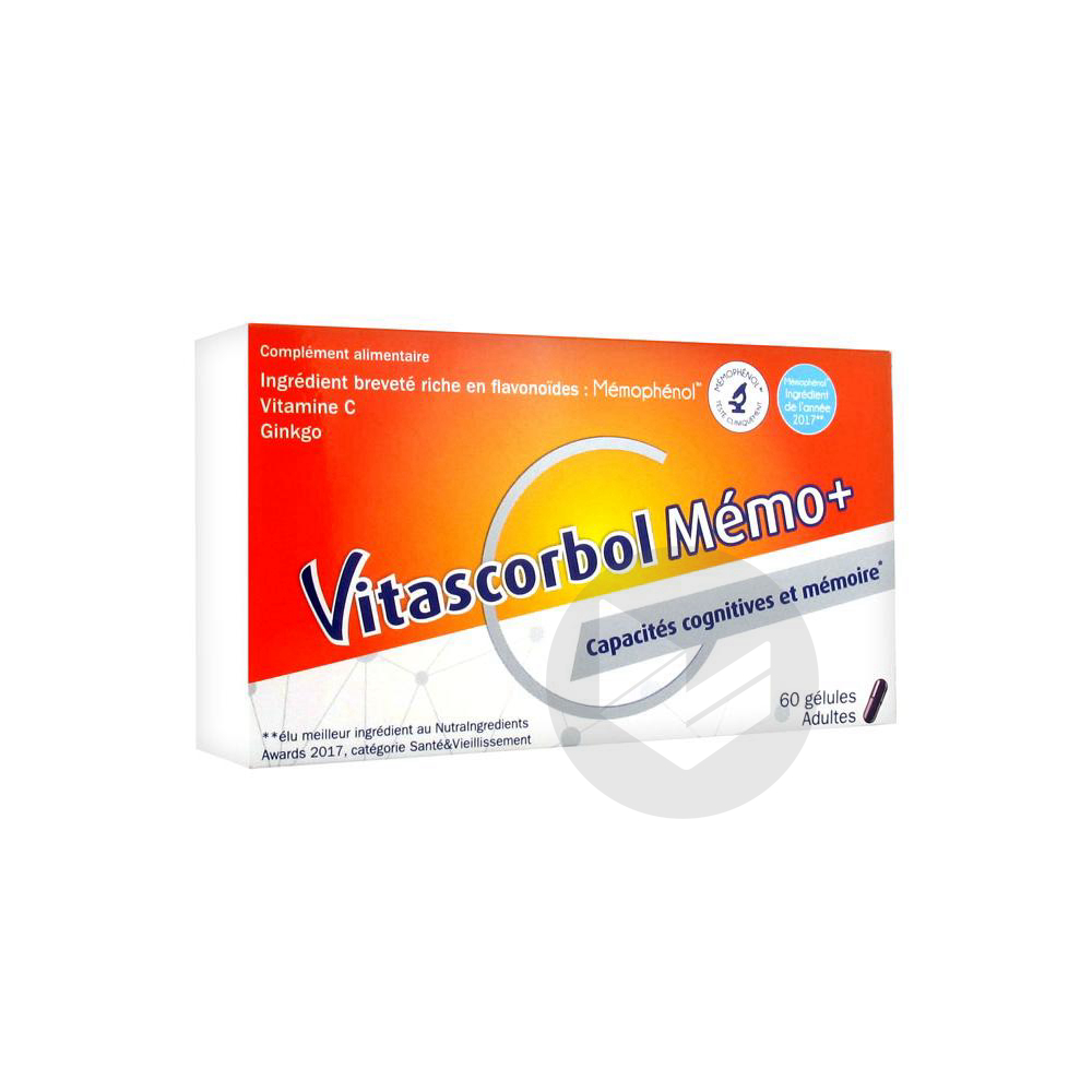 Vitascorbol Mémo+ 60 Gélules