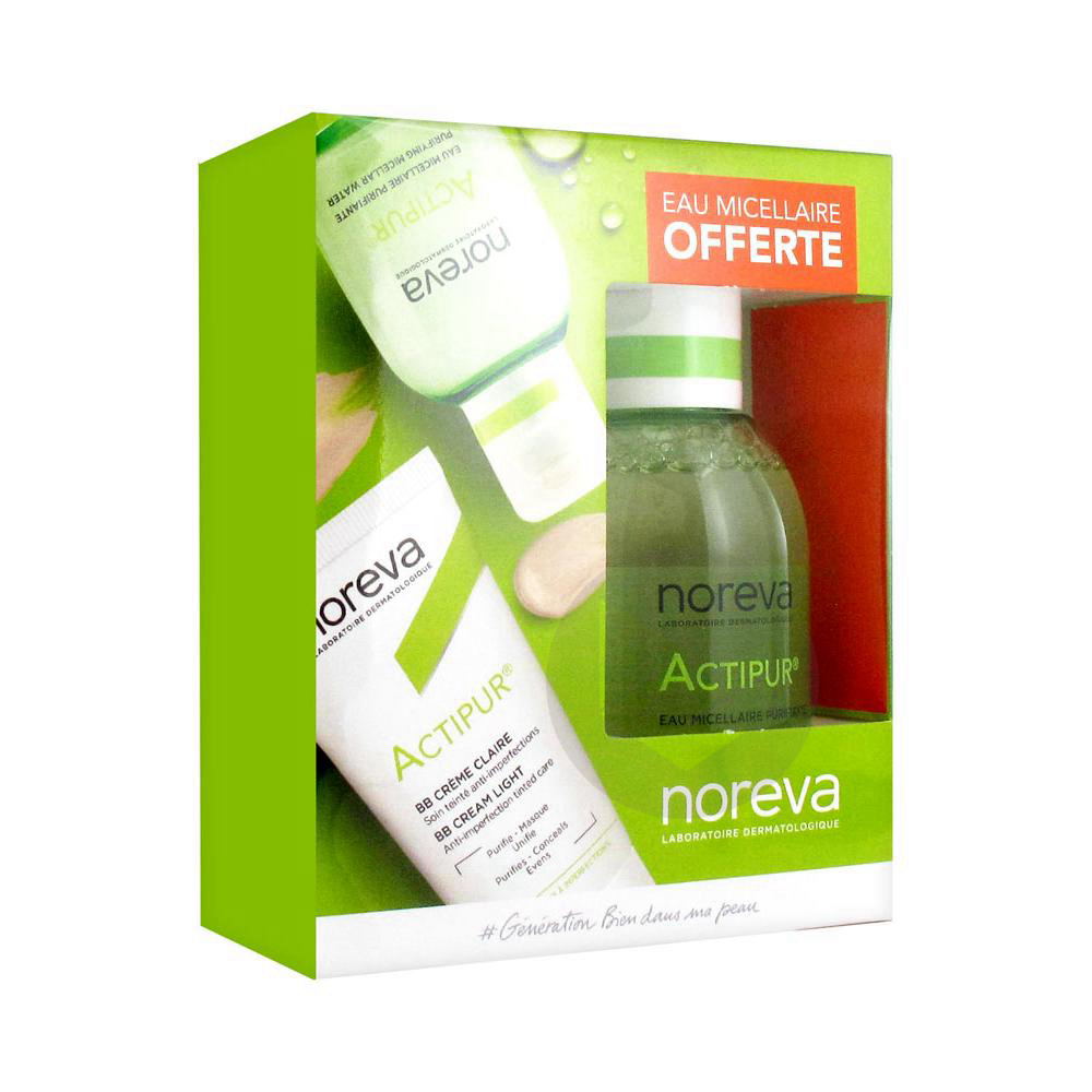 Noreva Actipur BB Crème Teintée 30 ml + Actipur Solution Micellaire Nettoyante Purifiante 100 ml Offerte