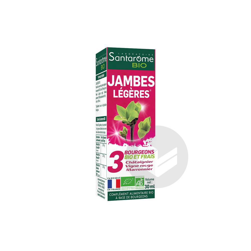 Santarome Bio Jambes Légères 30 ml