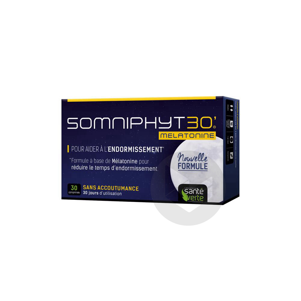 Somniphyt Total Nuit MELATONINE 1 mg Boîte de 30 comprimés