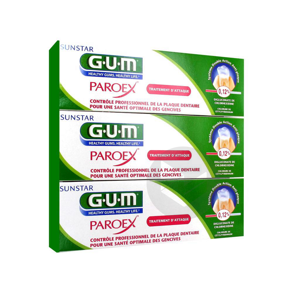 GUM PAROEX Gel dentifrice 3T/75ml