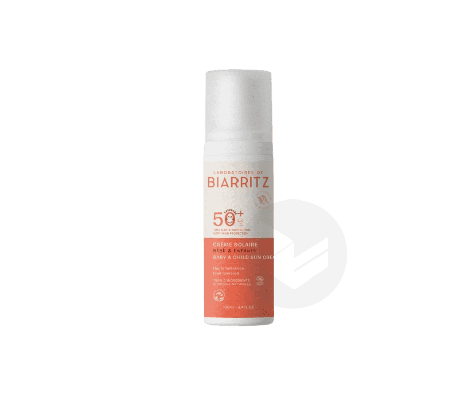 Crème solaire bébé & enfant SPF50+ 100ml