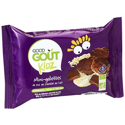 Mini-galettes riz chocolat au lait 84g