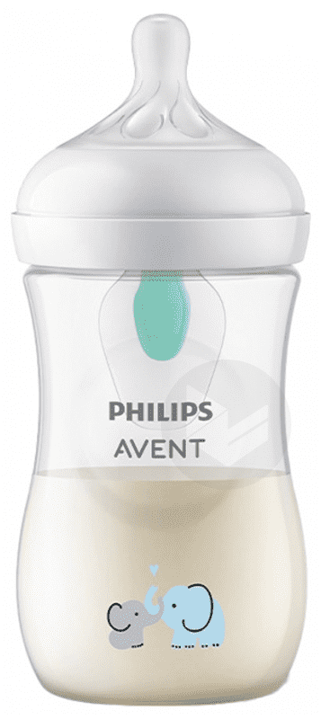 Biberon AirFree Décor Éléphant Cœur 260ml