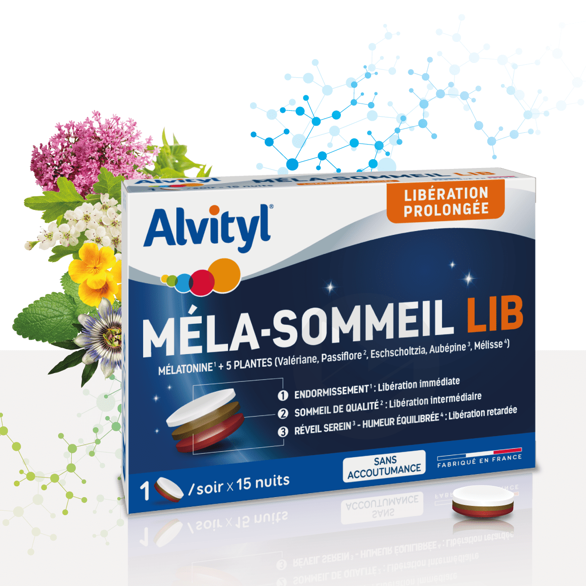 Alvityl Méla-Sommeil LIB 15 comprimés