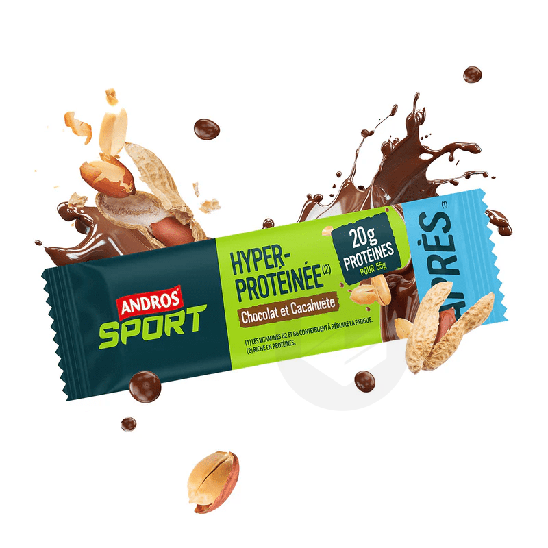 Barre Hyperprotéinée Chocolat Cacahuète 55g