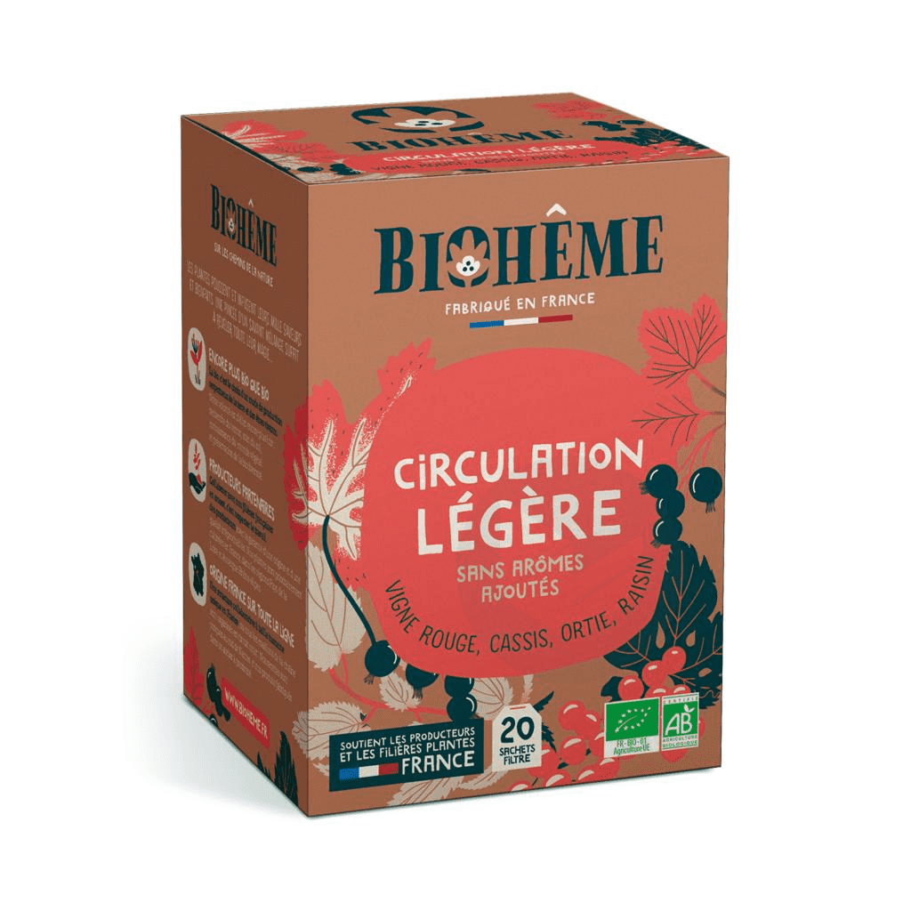 Infusion circulation légère bio 20 infusettes