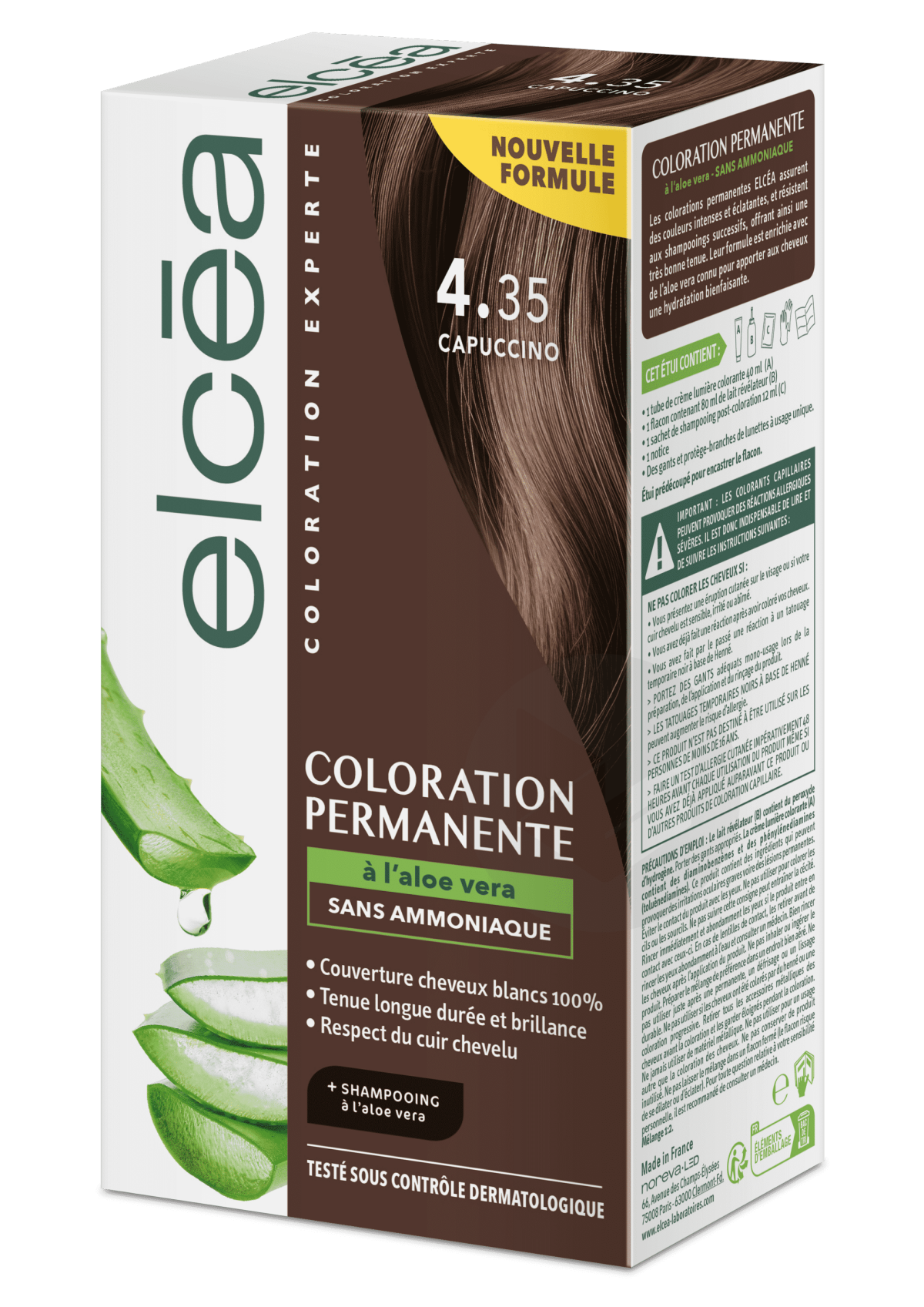 Coloration Permanente Cappuccino 4.35