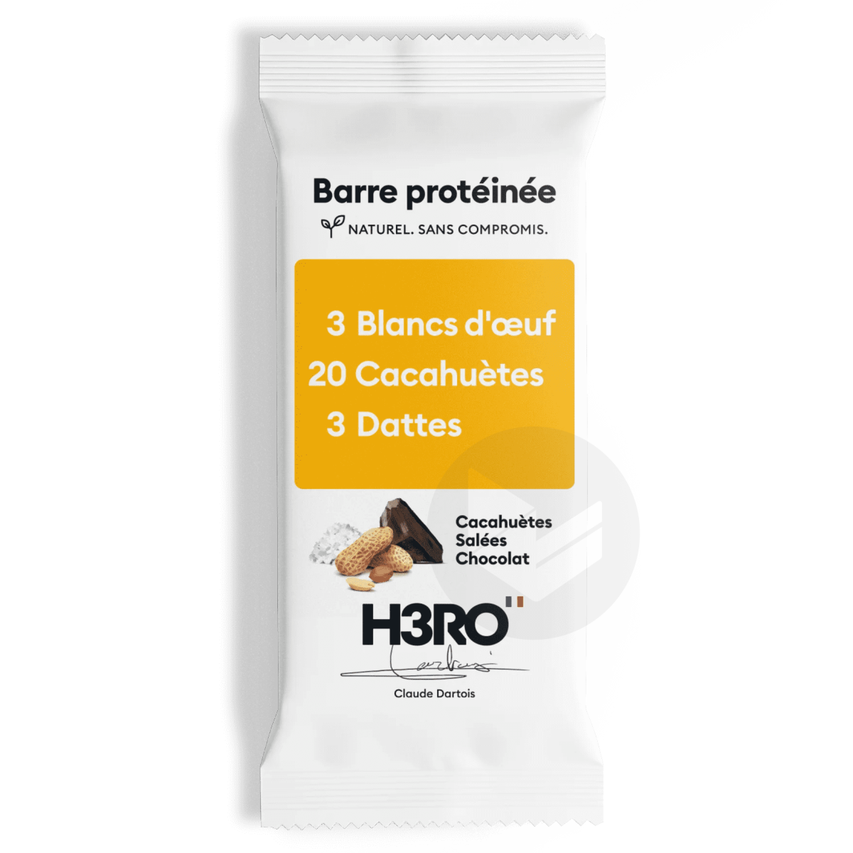 Cacahuètes salées Chocolat 12 barres protéinées