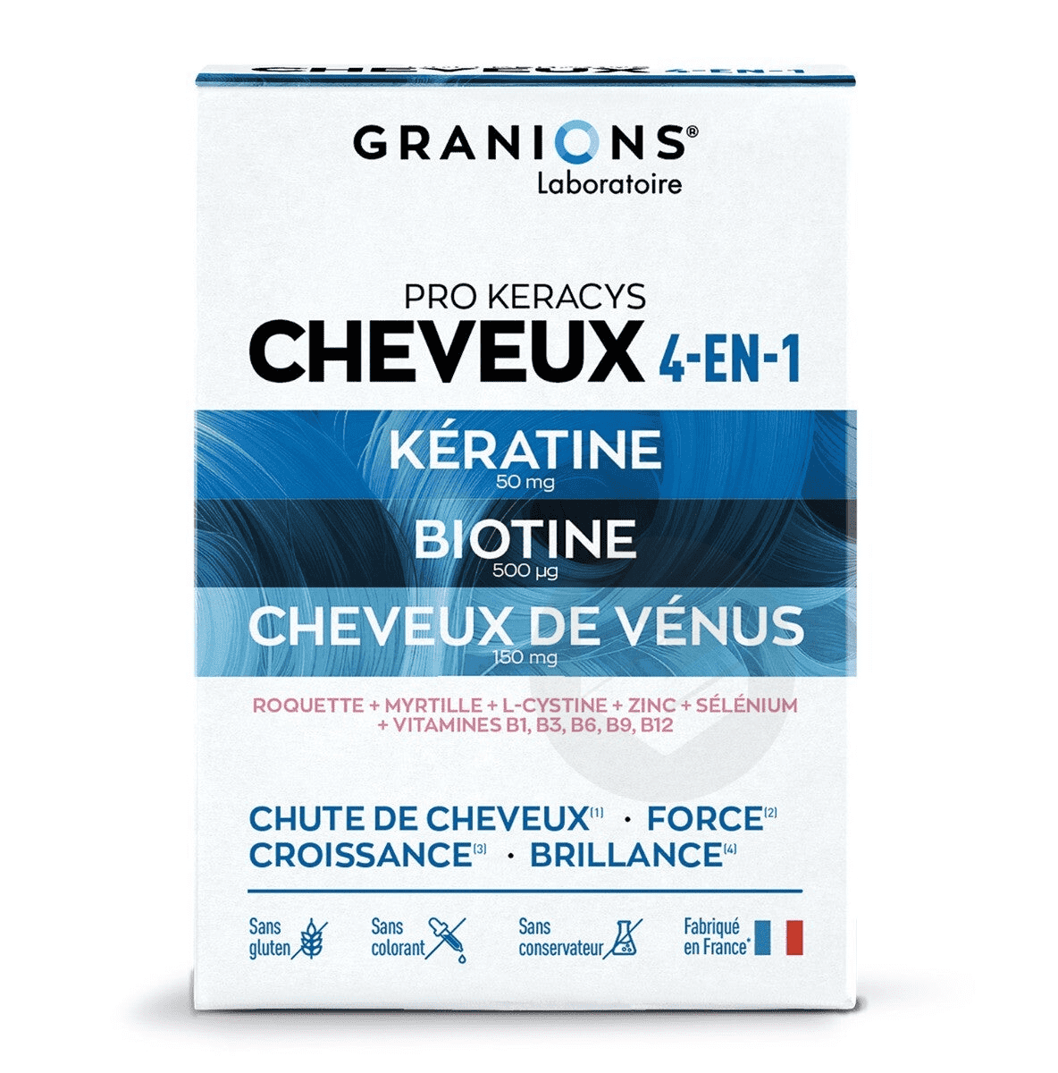 Pro Keracys Cheveux 4 en 1 90 comprimés