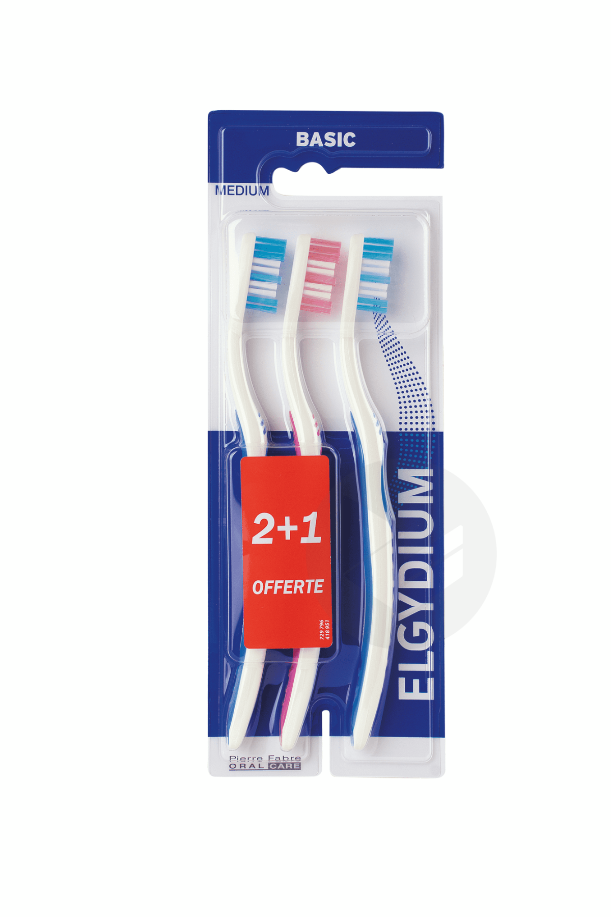 Brosse à dents Basic medium x3