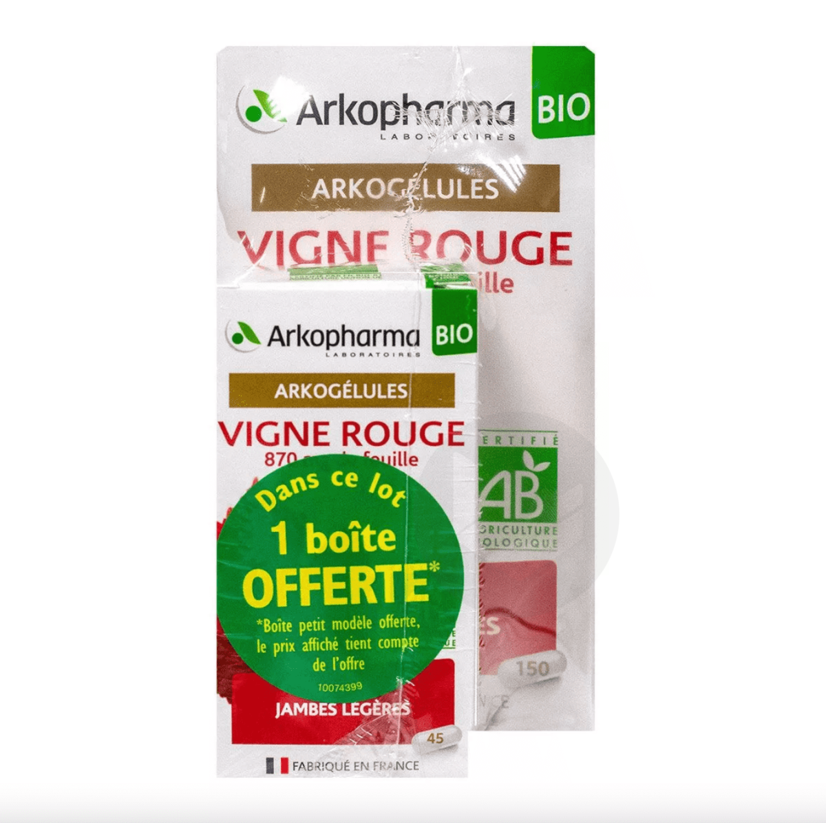 Arkogélules Vigne Rouge Bio 150+45 gélules