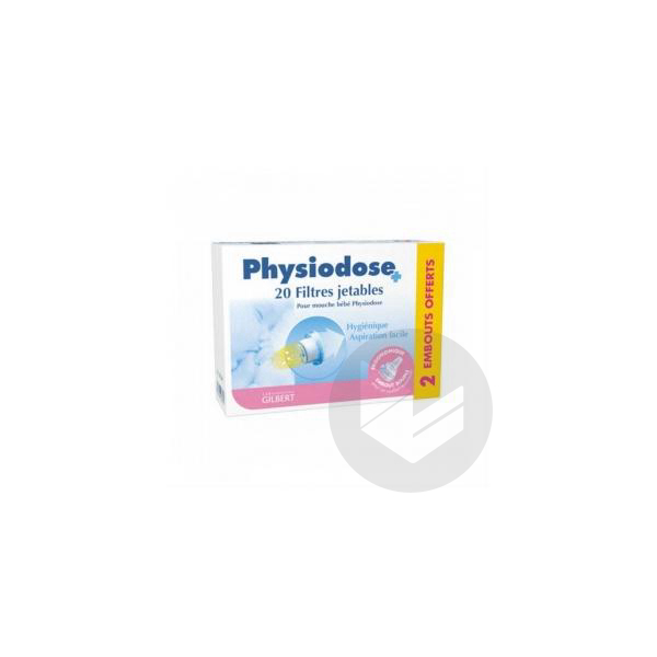 Physiodose  Filtre x20  +  2 embouts