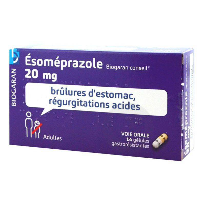 ESOMEPRAZOLE BIOGARAN CONSEIL 20 mg, 14 gélules gastrorésistantes