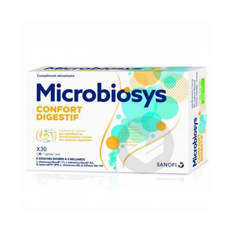 Microbiosys Confort Digestif Boite 30 gélules
