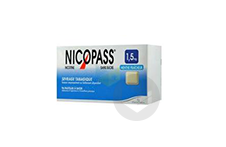 NICOPASS 1,5 mg Pastille sans sucre menthe fraîcheur (Plaquette de 96)