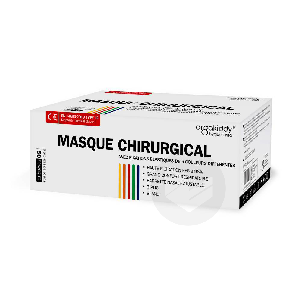 Masque Chirurgical  IIIR Color X50