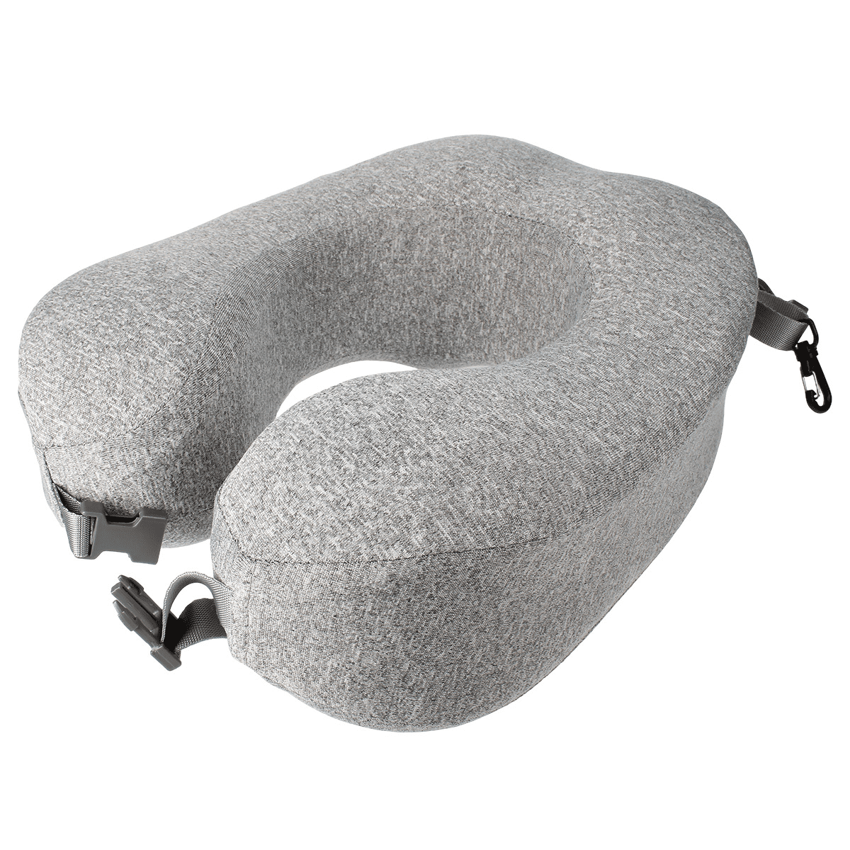 Coussin de voyage enroulable à mémoire de forme Gris