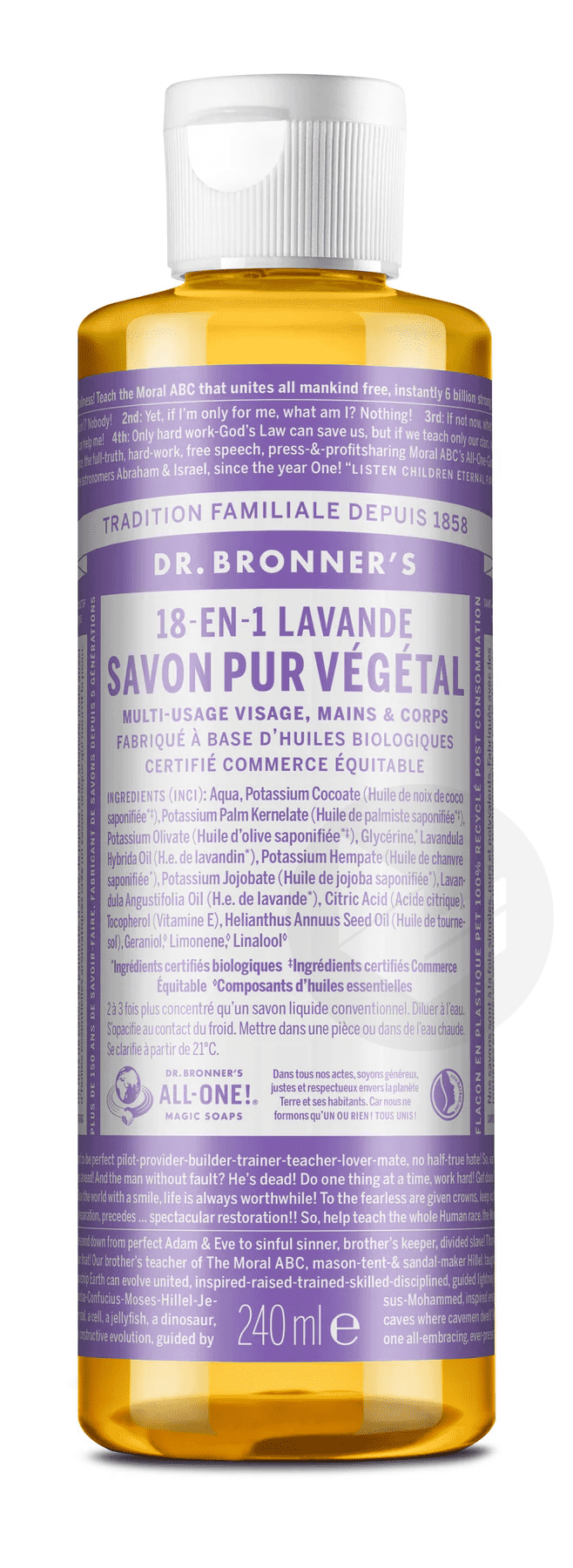Menthe poivrée Savon magique pur de Castille 240ml