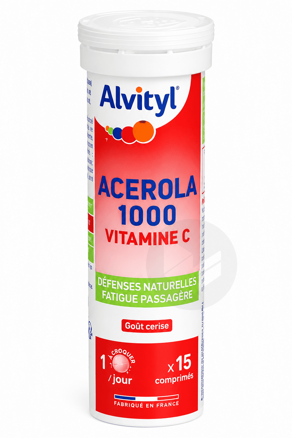 Acérola 1000 Vitamine C 15 comprimés à croquer