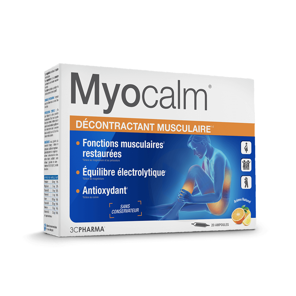 Myocalm Décontractant Musculaire 20 ampoules