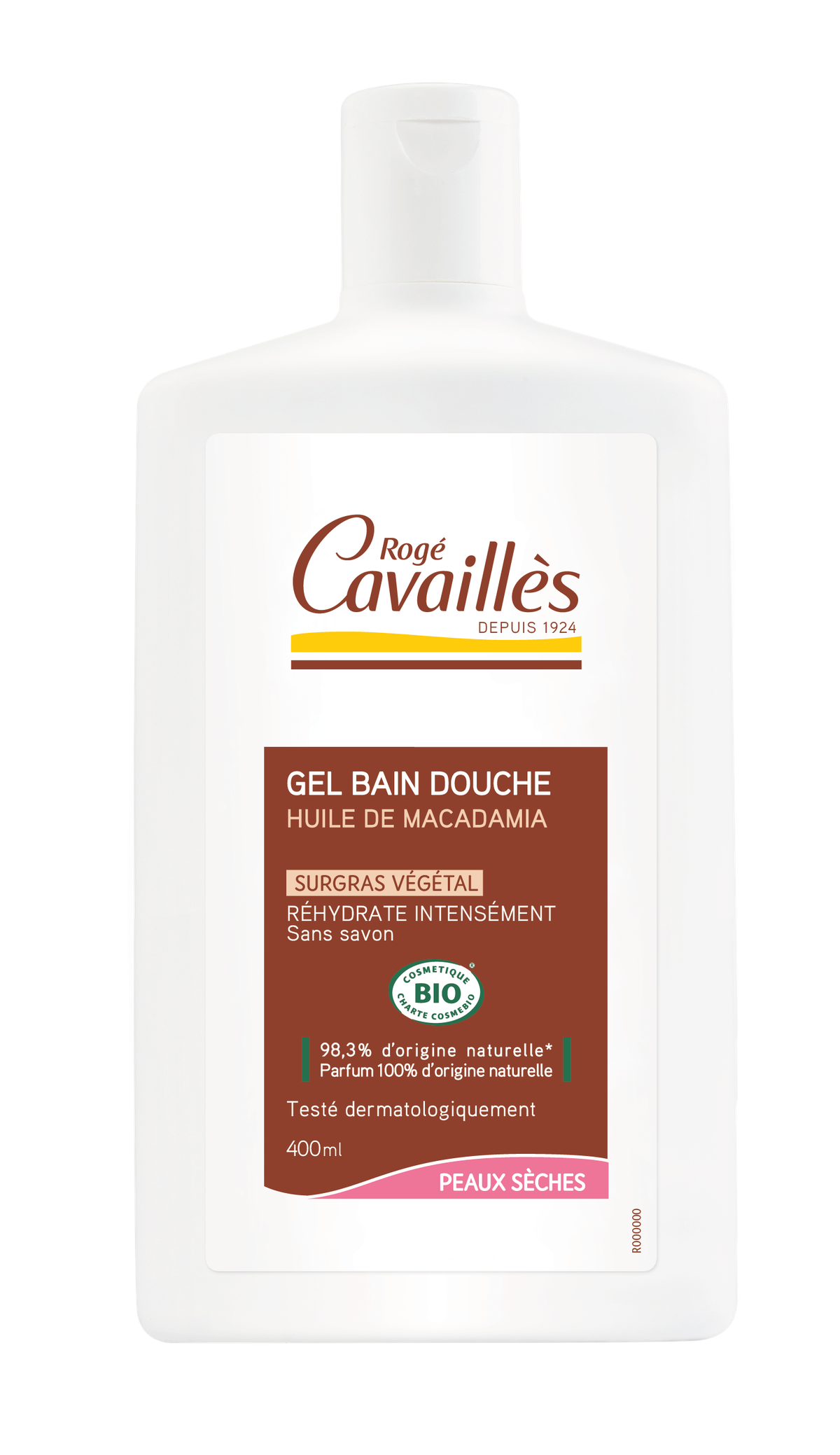 Gel bain douche BIO au surgras végétal Huile de macadamia 400ml