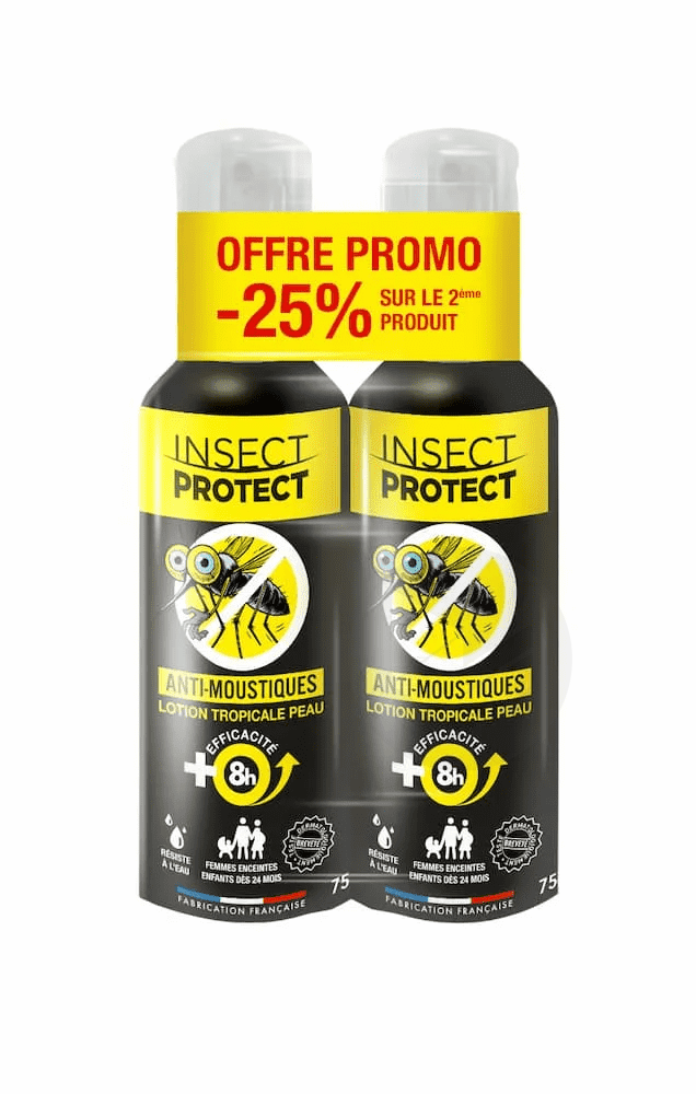 Anti-Moustiques Lotion Tropicale Peau 2x75ml