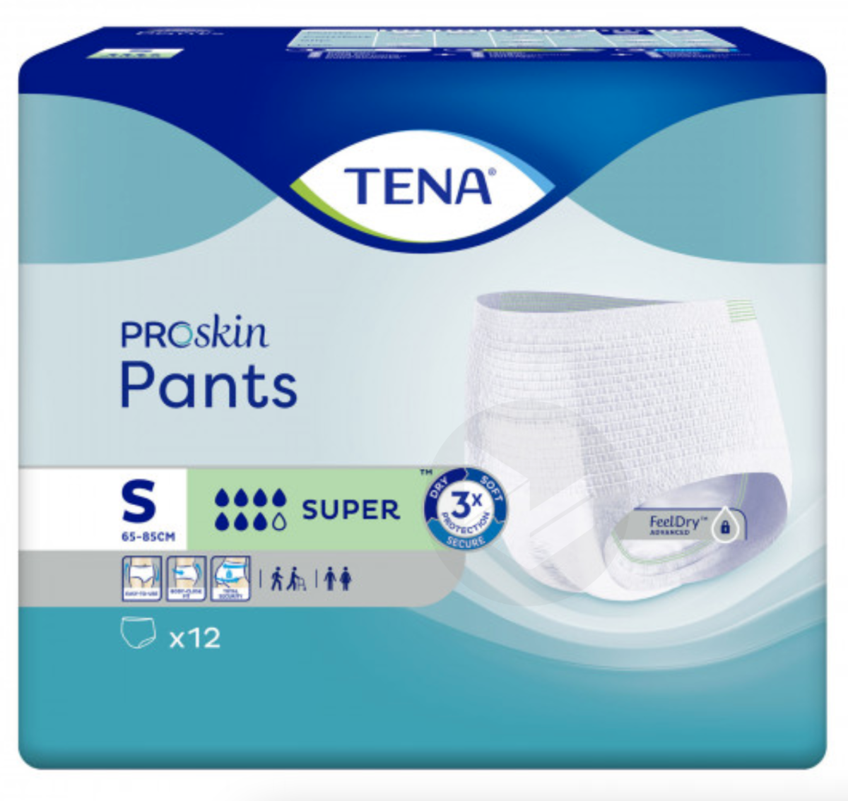 TENA Pants Proskin Super Taille S x12