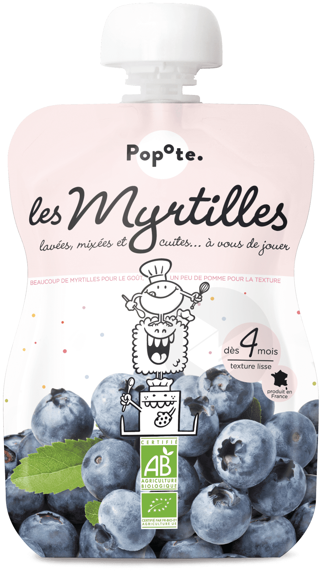 Gourde Myrtille Bio dès 4mois 120g