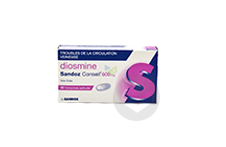 DIOSMINE SANDOZ CONSEIL 600 mg Comprimé pelliculé (Plaquette de 30)