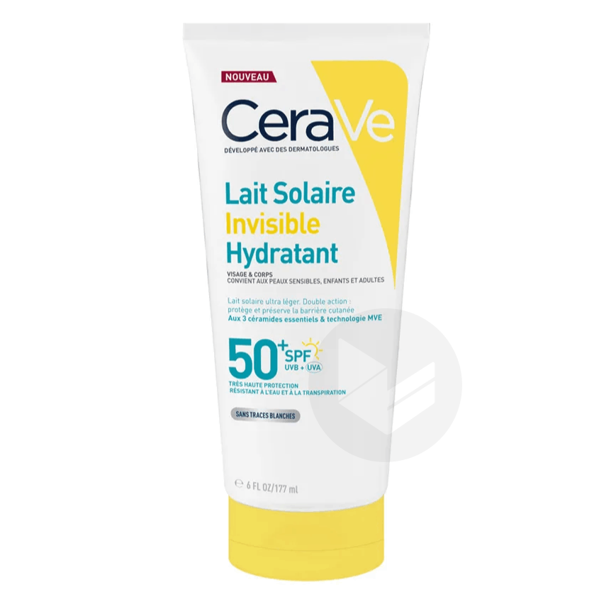 Lait Solaire Invisible Hydratant SPF50+ Haute Protection 177ml