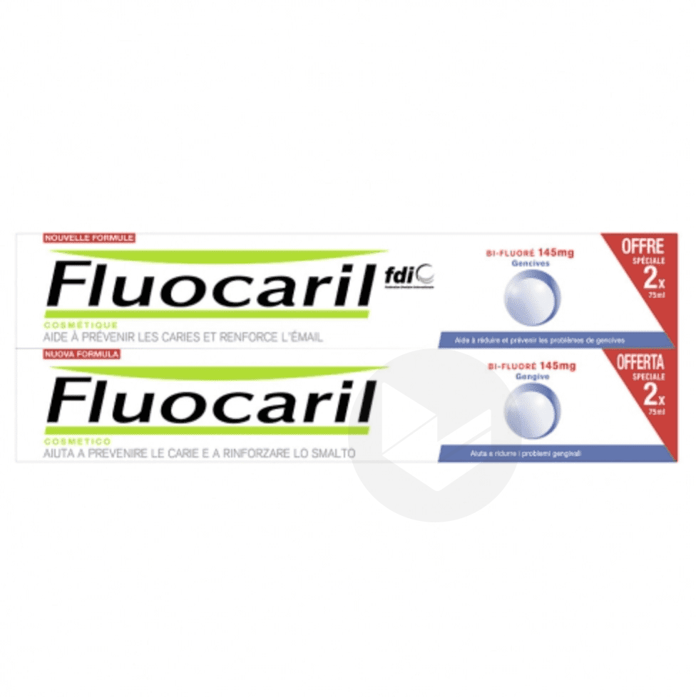 FLUOCARIL BI-FLUORE 145 mg Dentifrice gencives 2T/75ml