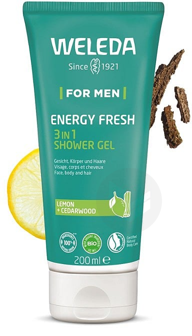 Gel Douche 3 en 1 Energy Fresh 200ml