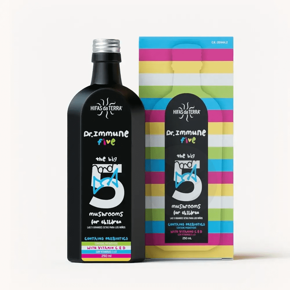 Sirop Dr. Immune Five (Reishi, Agaricus, Huître, Chaga, Shiitake) 250ml