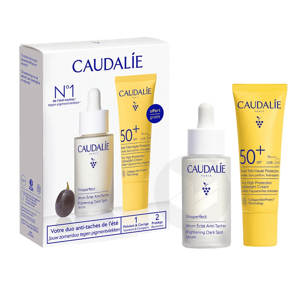 Duo Eclat Anti-Taches Sérum & Fluide SPF50+