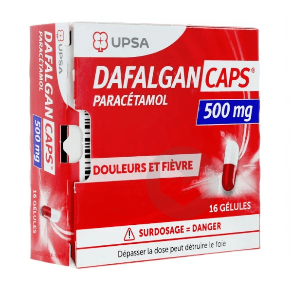 Dafalgan Caps 500 mg 16 gélules