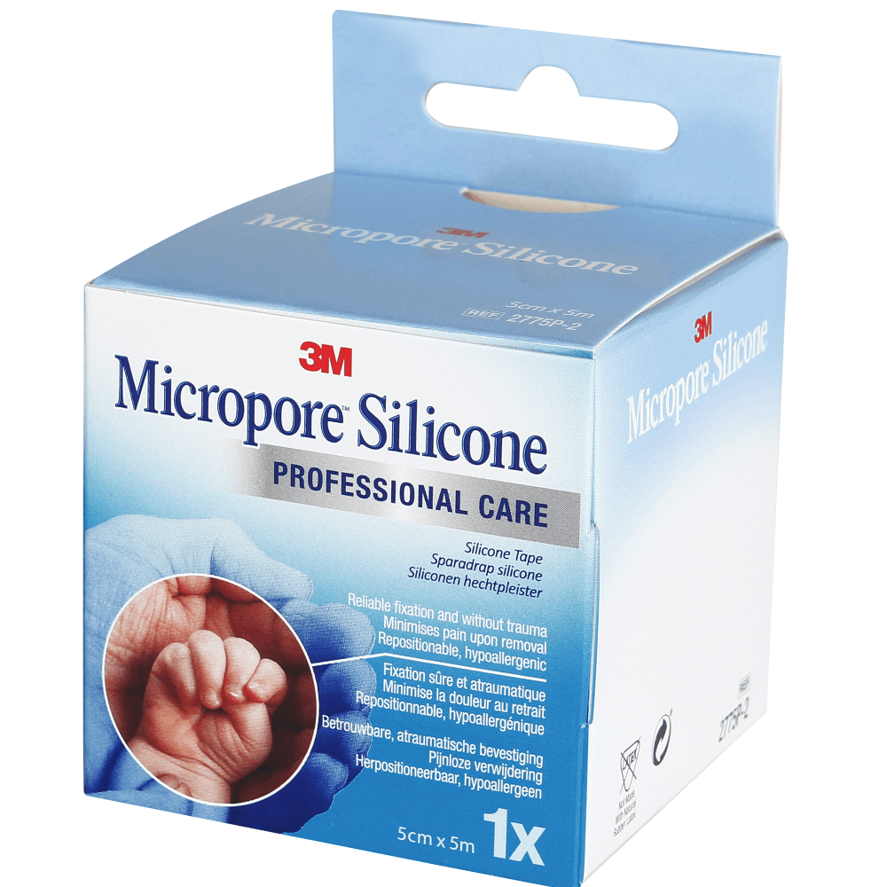 MICROPORE SILICONE 3M Sparadrap microporeux 5cmx5m