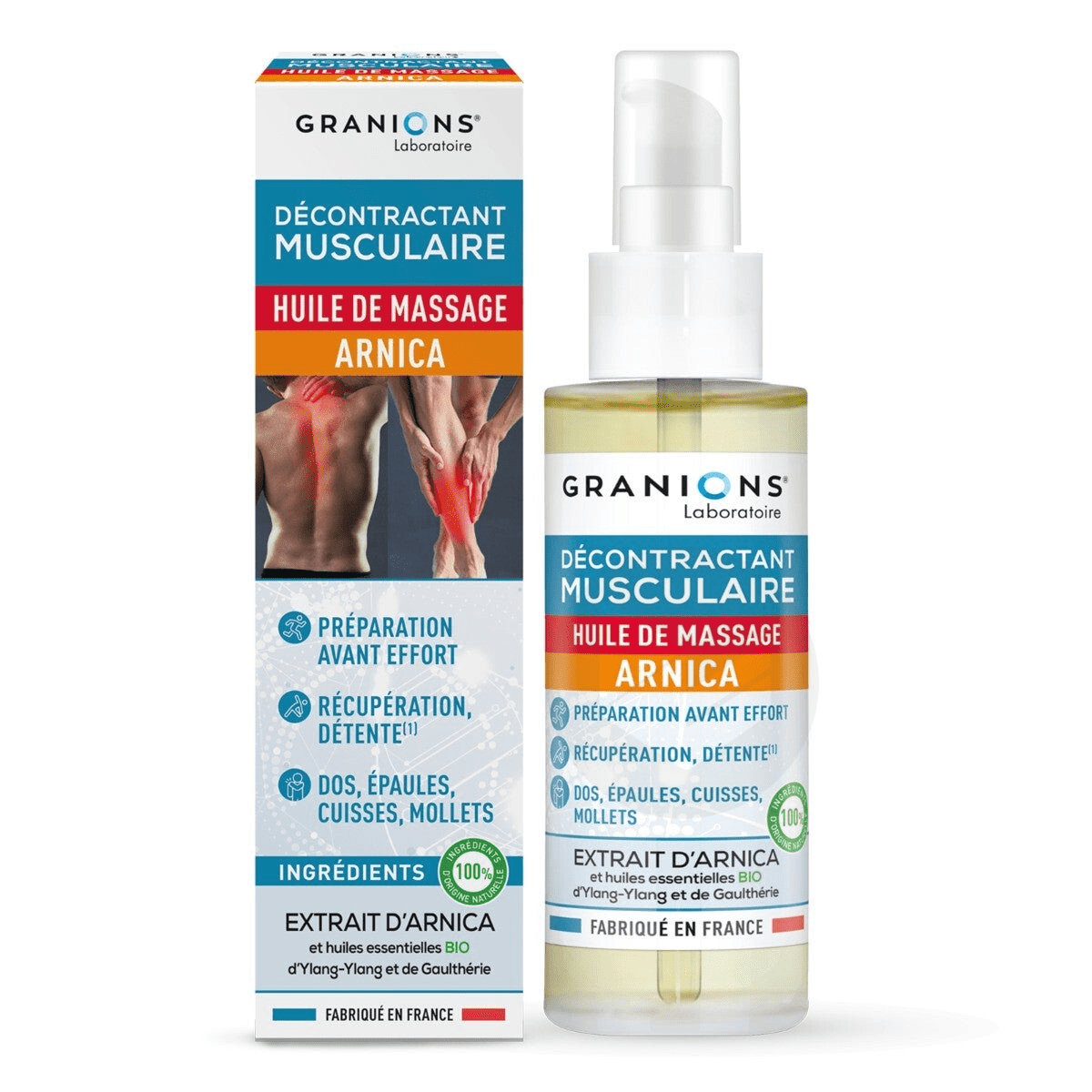 Le Décontractant Musculaire Huile de massage arnica 100ml